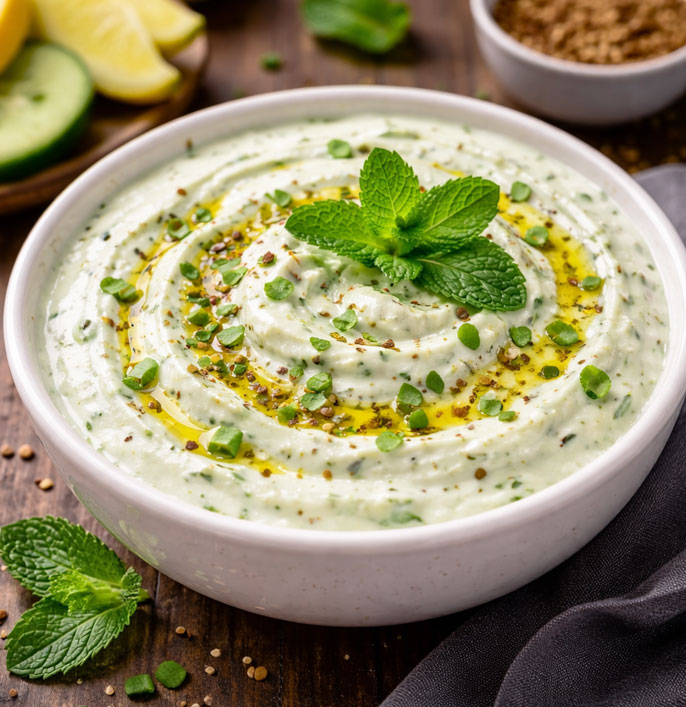 Refreshing Mint Yoghurt Dip