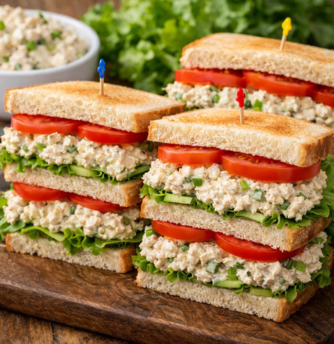 Creamy Mayo Chicken Sandwich Filling