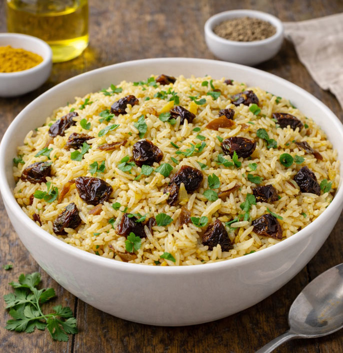 Dried Plum Rice Pilaf