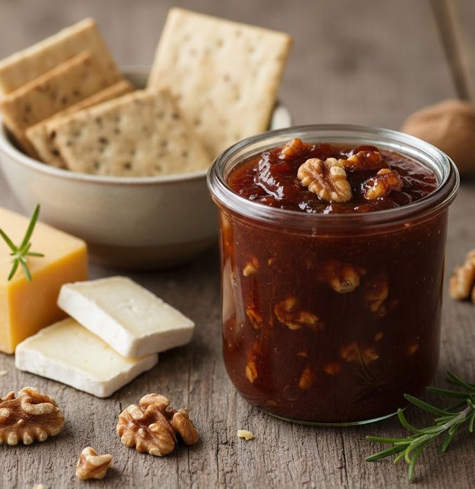 Plum Chutney with Walnuts