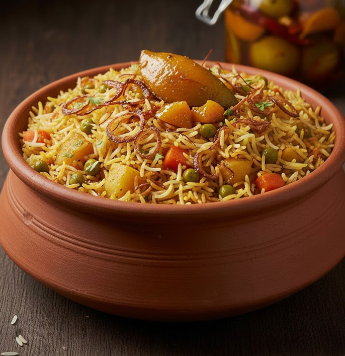 Mango Pickle Biryani